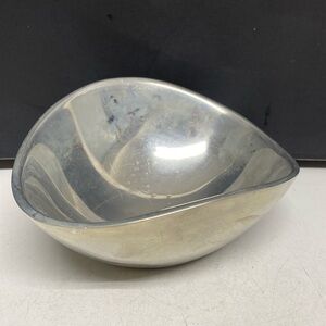 Nambe Butterfly Bowl Original 567 Tri Corner 7 inch